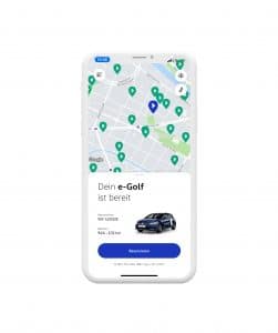 VW WeShare App Auto eGolf