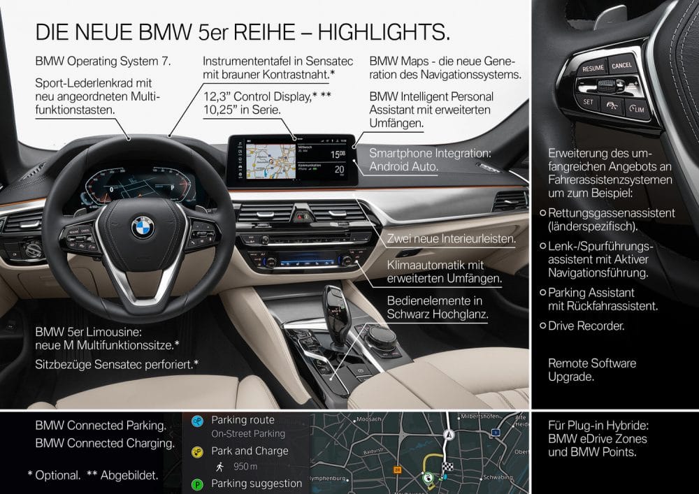 interieur änderungen bmw 5er facelift