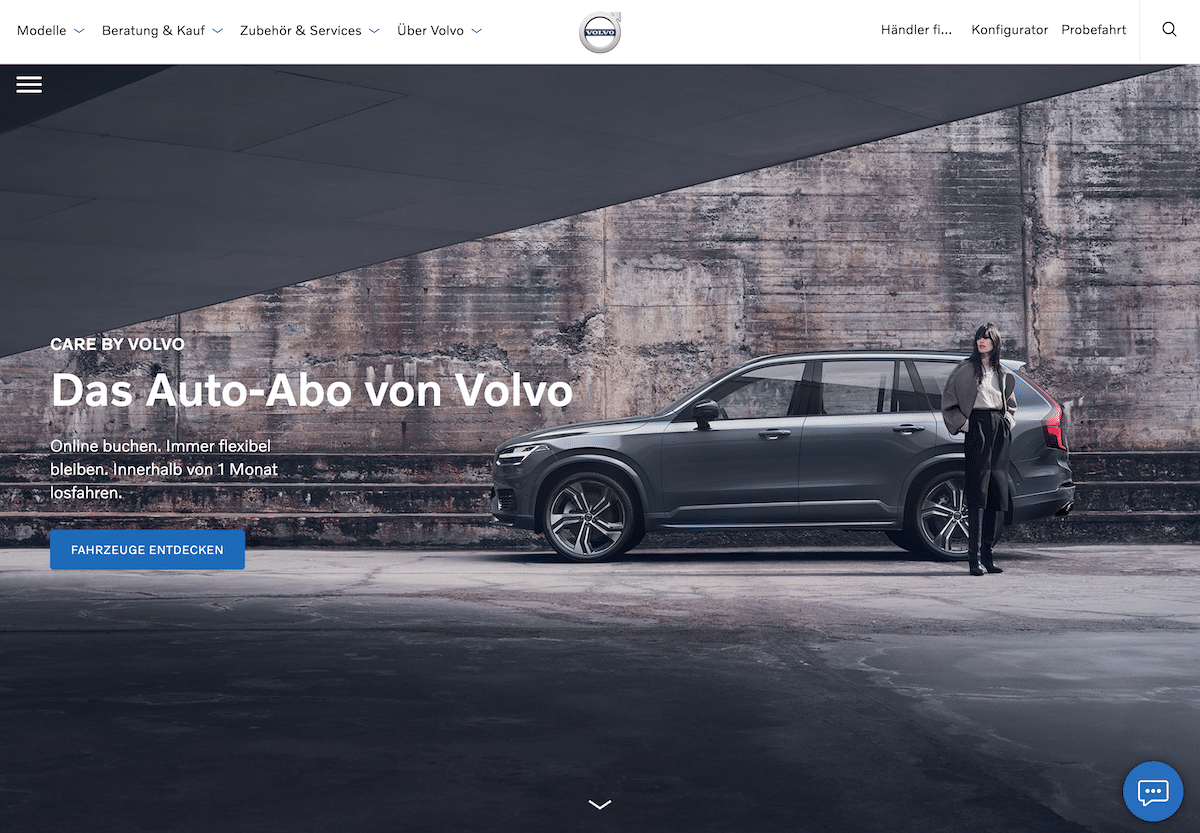 Care by Volvo Auto Abo Angebote & Erfahrungen 2024 Mivodo