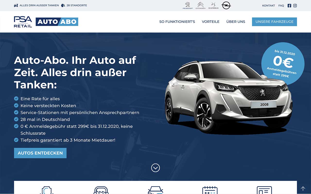 AutoAbo 40+ Anbieter im Vergleich mit Angeboten 2021