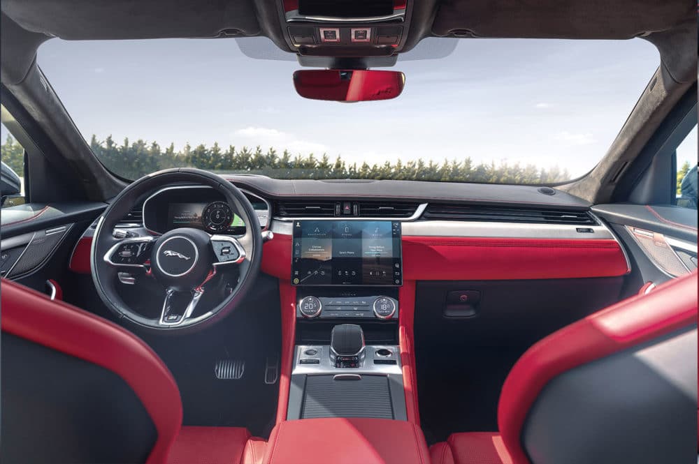 jaguar f-pace interieur bildschirme