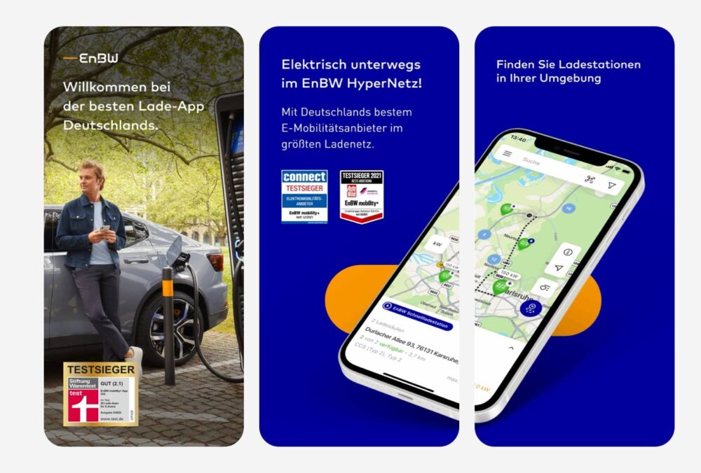 EnBW mobility+ App