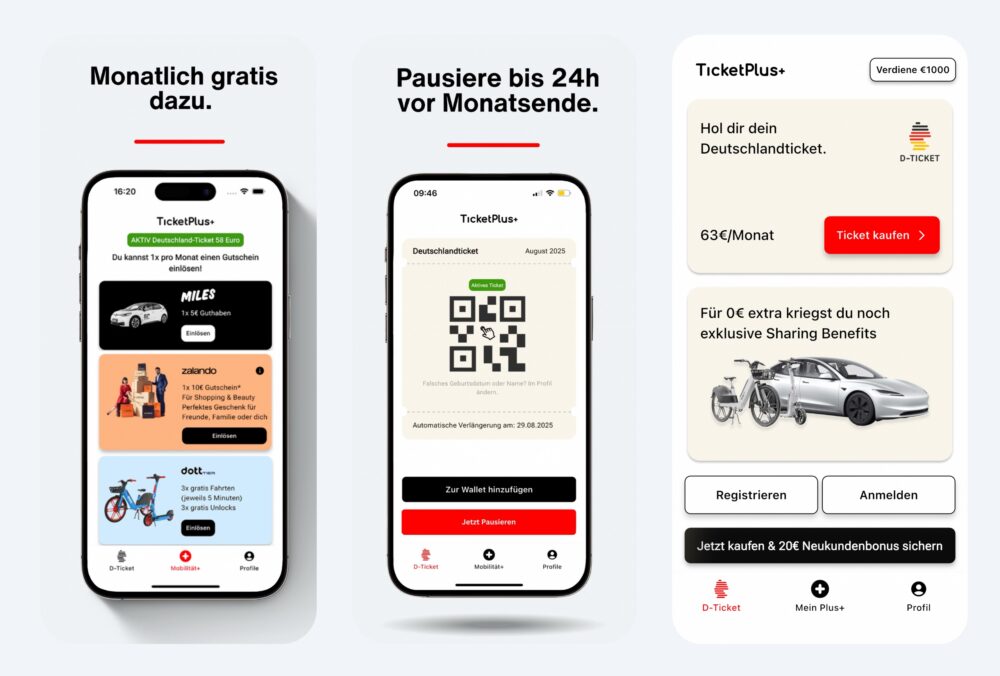 Deutschlandticket TicketPlus Top Apps