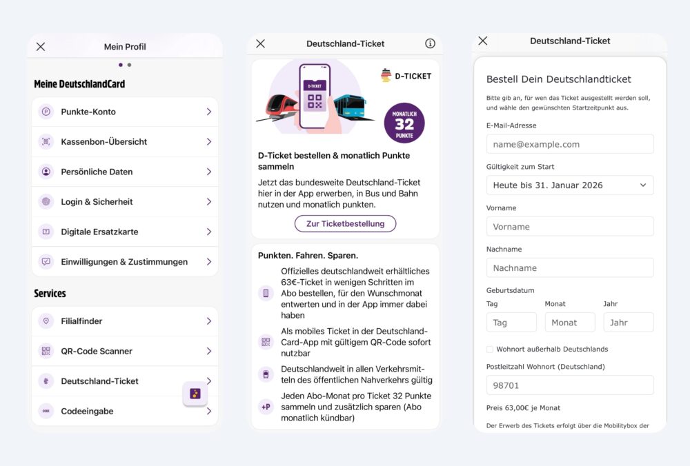 deutschland card deutschland ticket top apps