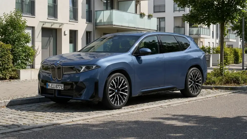 BMW iX3 Neue Klasse am Straßenrand