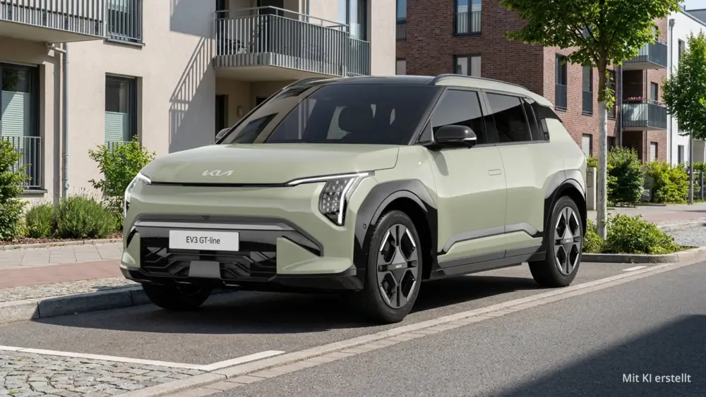 kia ev3 gt line strassenrand